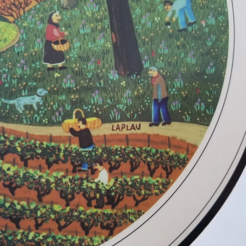 Laplau Gerard Laplau Folk Art Trivet - Picture 6 of 6